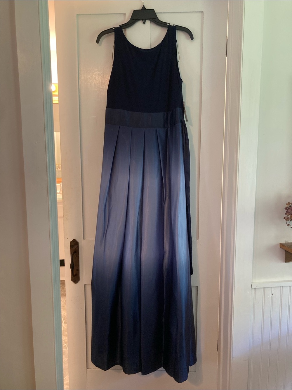 SLNY Black to Blue Ombre Sleeveless Maxi Dress - Picture 2 of 4